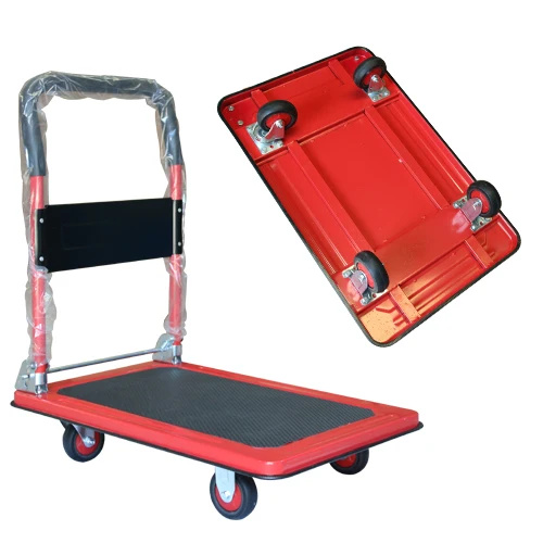 Trolley de plataforma de acero plegable de alta carga de alta carga 300 kg