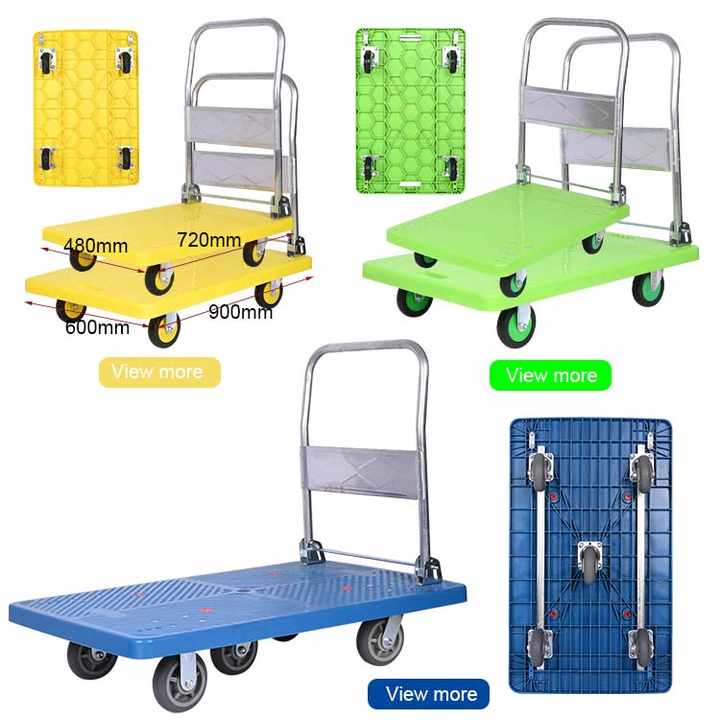1100*650mm carrello per carrello per carrello di plastica blu pesante
