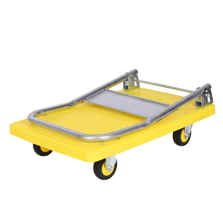 50*70MM Plastica nera pieghevole carrelli per carrelli a quattro ruote a quattro ruote in vendita