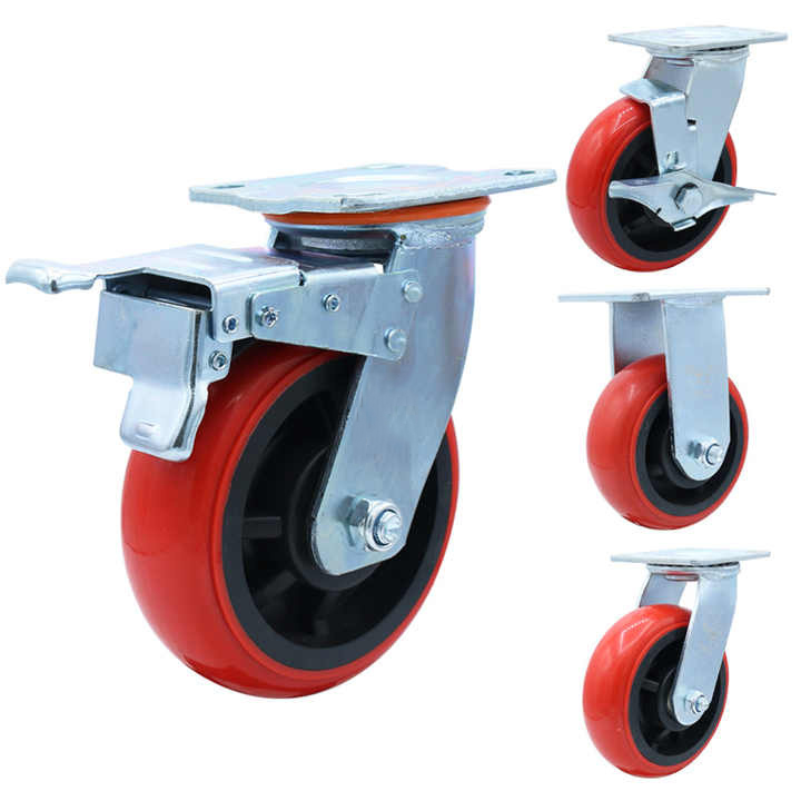 Cargar 250 kg 4 Inch 5 Inch 6 Pulgada 8 Pulgada placa roja top -gir girator